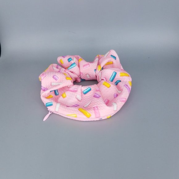 SPRINKLES Secret Pouch Stash Zipper Pocket Scrunch - Picture 5 of 5